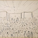 L.S. Lowry - The Sale Room (The Auction )